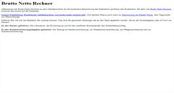 Desktop Screenshot of brutto-netto-rechner.eu