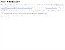 Tablet Screenshot of brutto-netto-rechner.eu